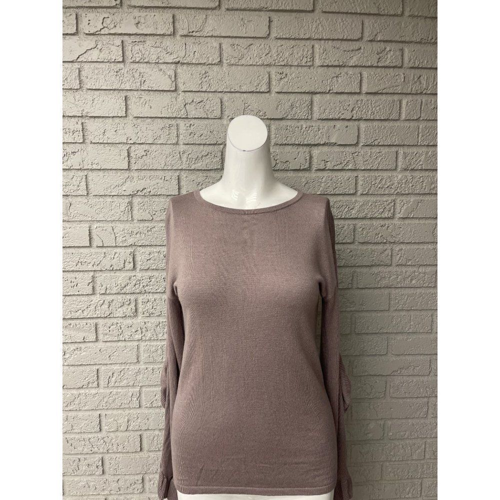 By Artisan Split Fan Sleeve Sweater Size S